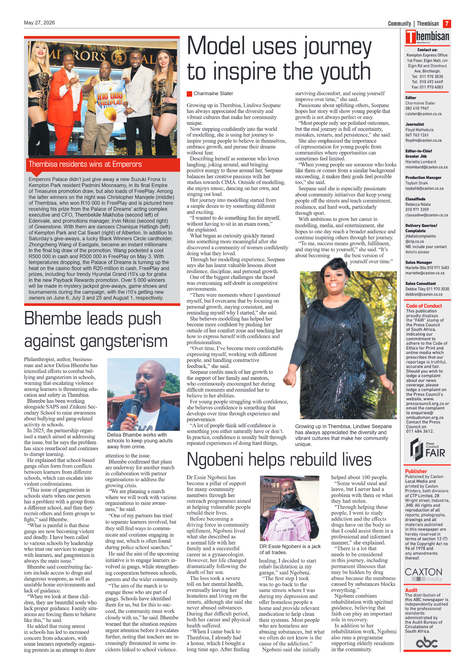 The Tembisan 27 May 2026 page 7