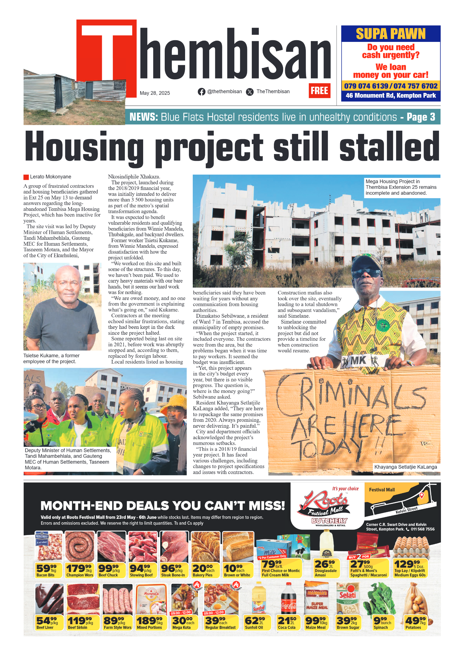 The Tembisan 28 May 2025 page 1