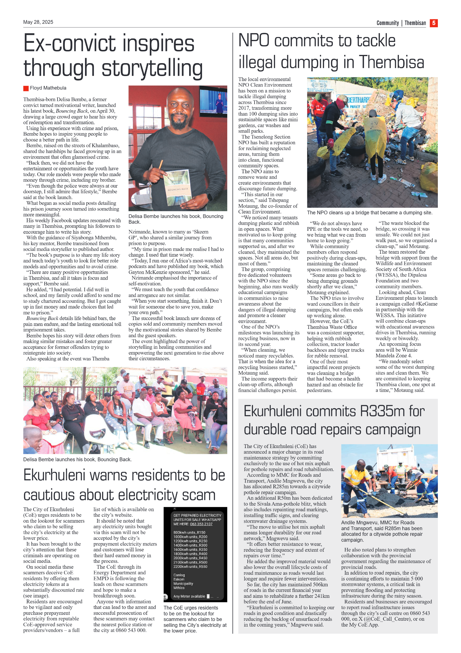 The Tembisan 28 May 2025 page 5