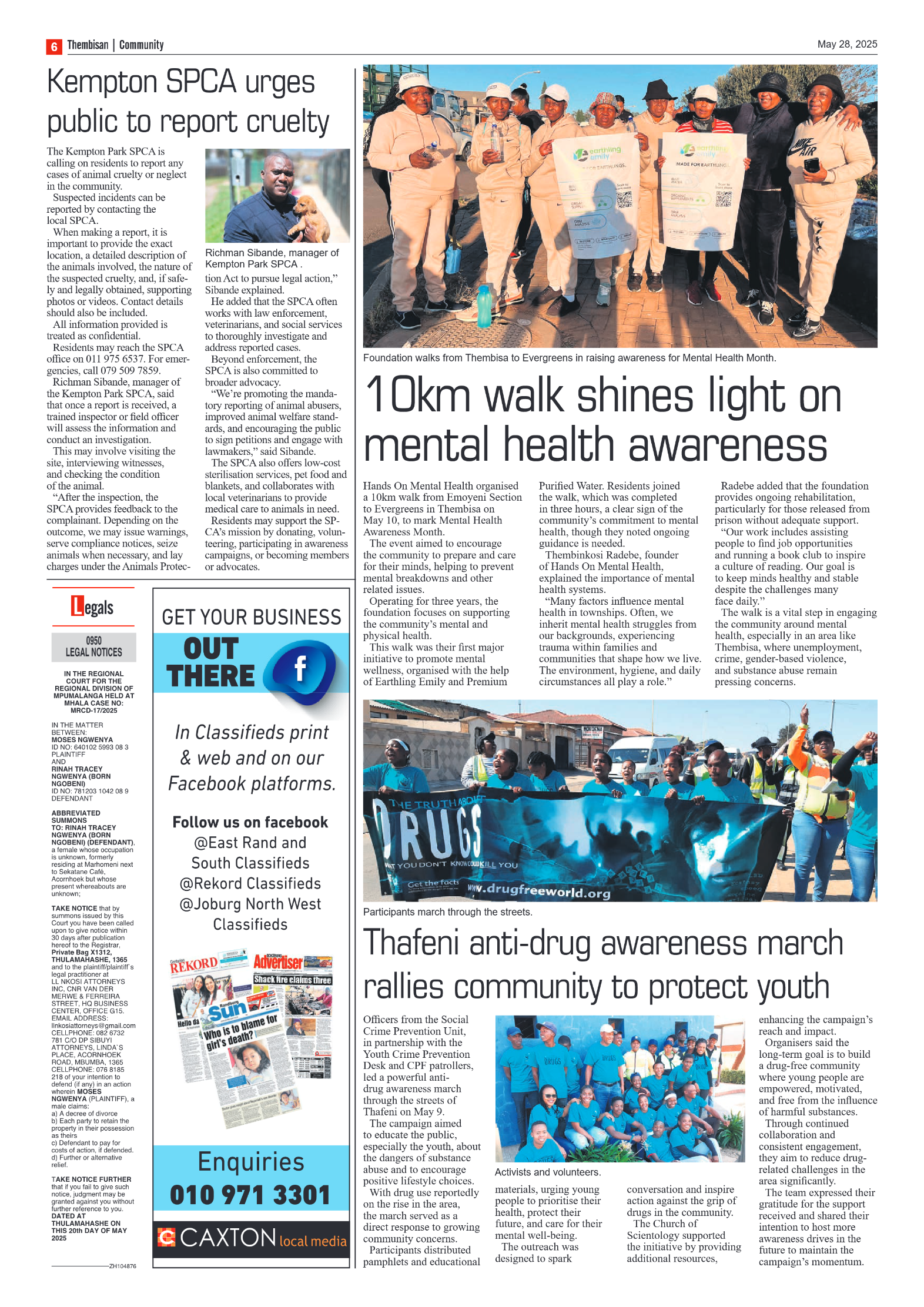 The Tembisan 28 May 2025 page 6