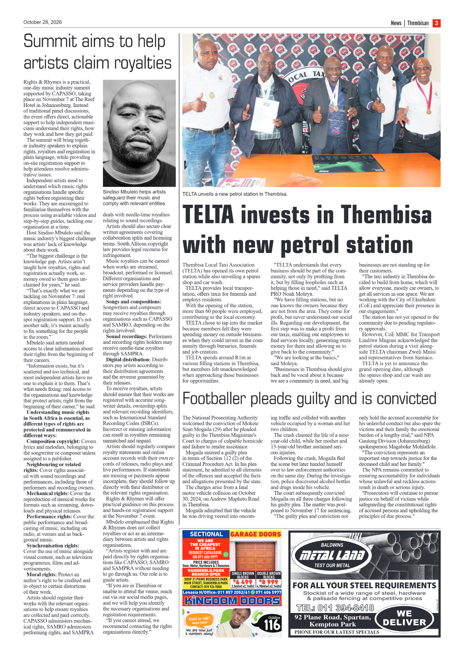 The Tembisan 28 October 2026 page 3