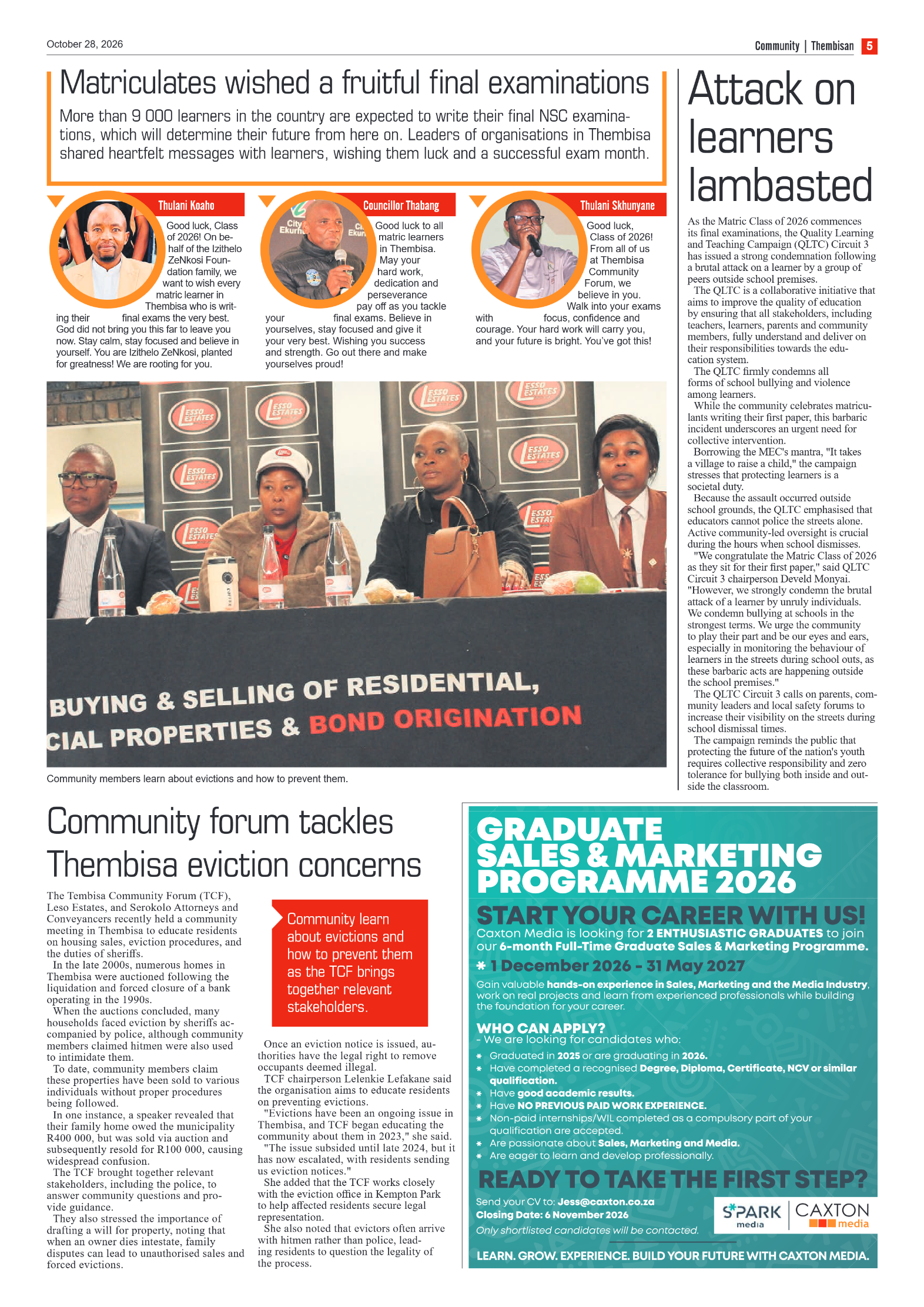 The Tembisan 28 October 2026 page 5