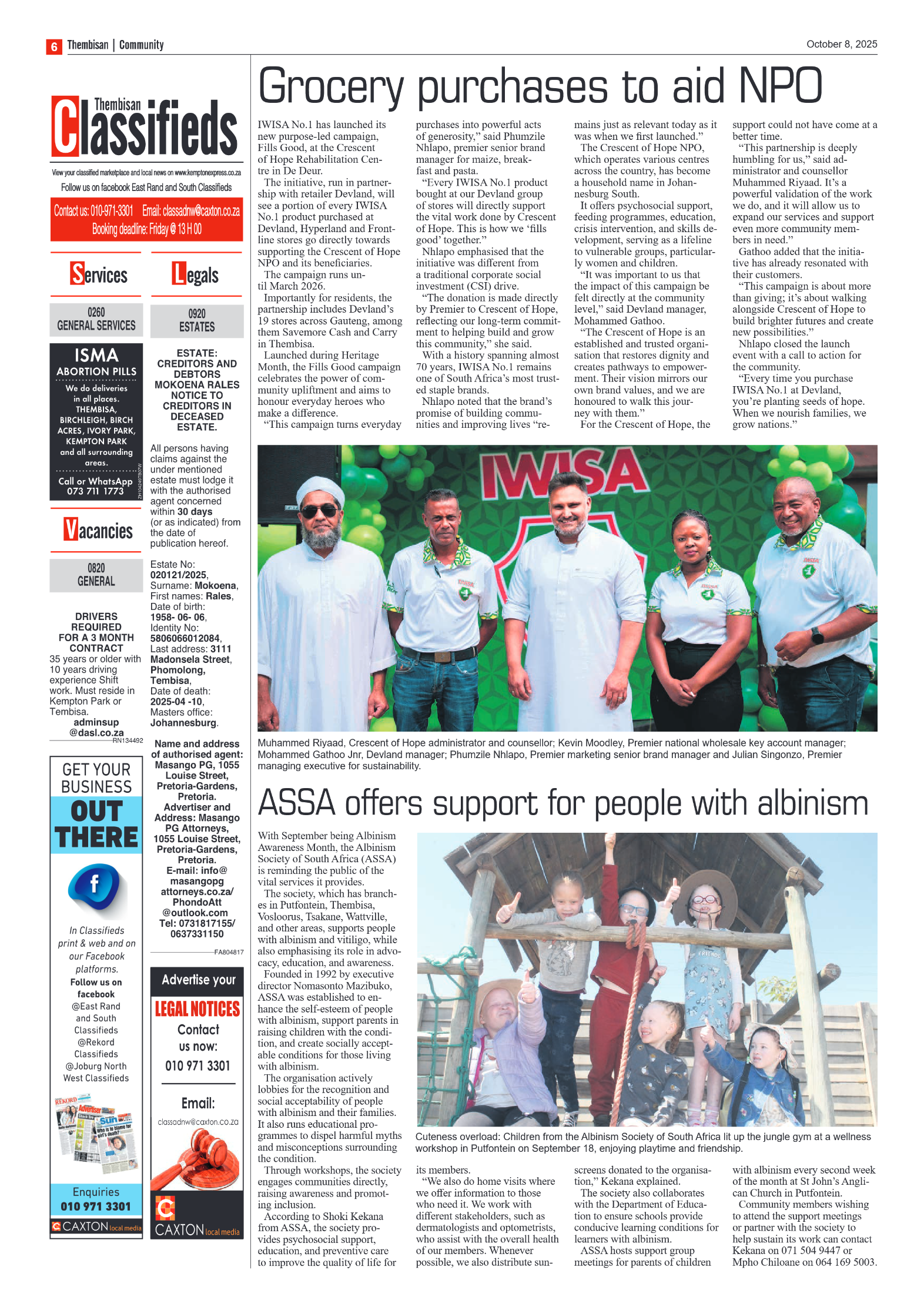 The Tembisan 8 October 2025 page 6