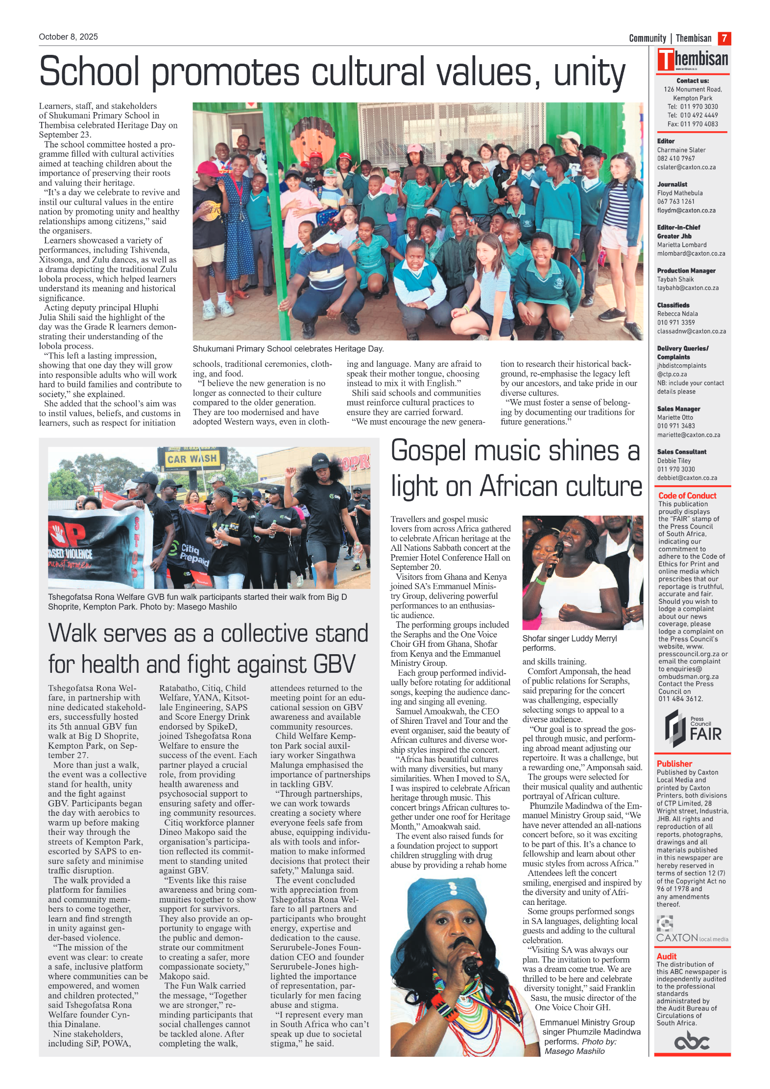 The Tembisan 8 October 2025 page 7