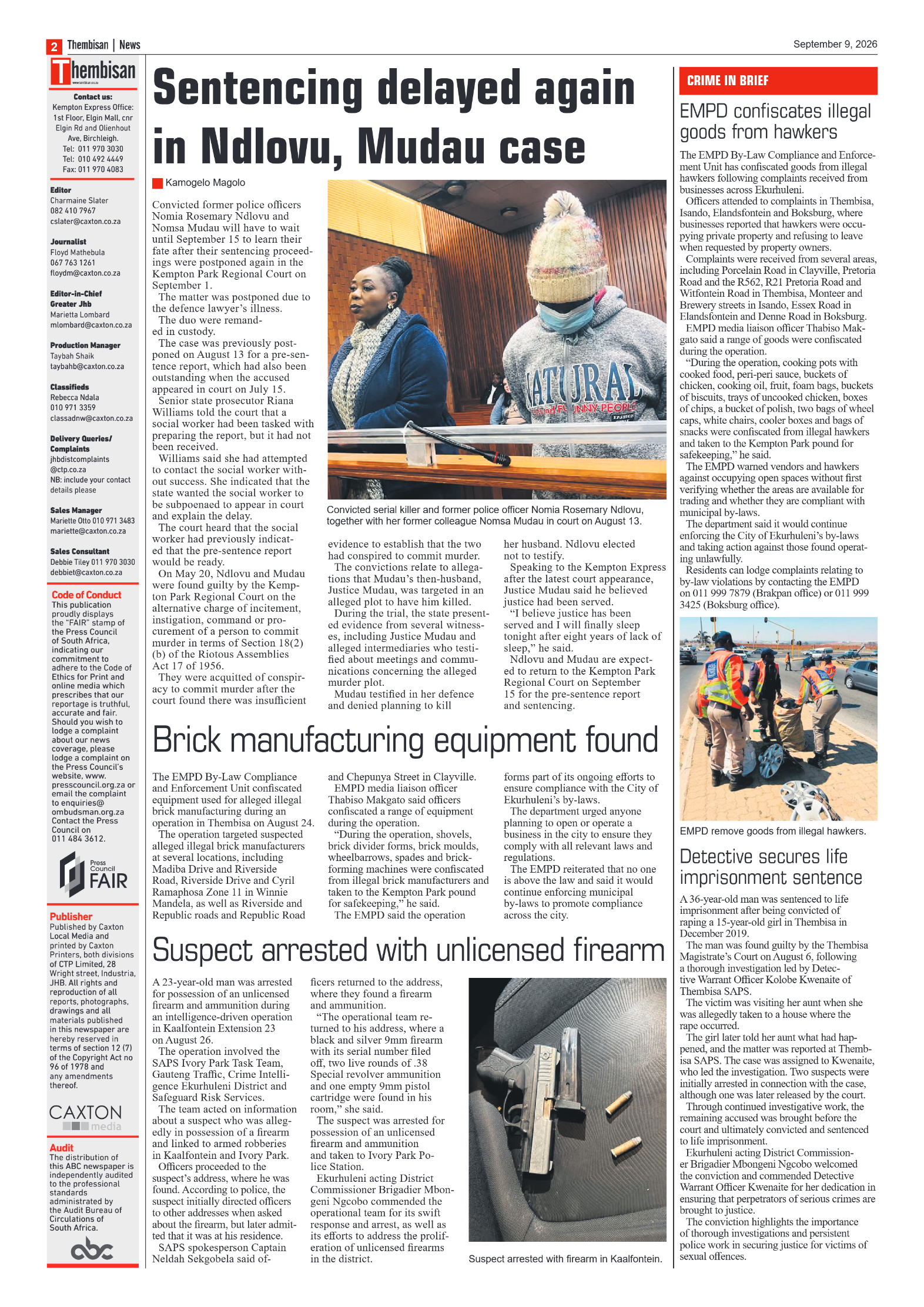 The Tembisan 9 September 2026 page 2