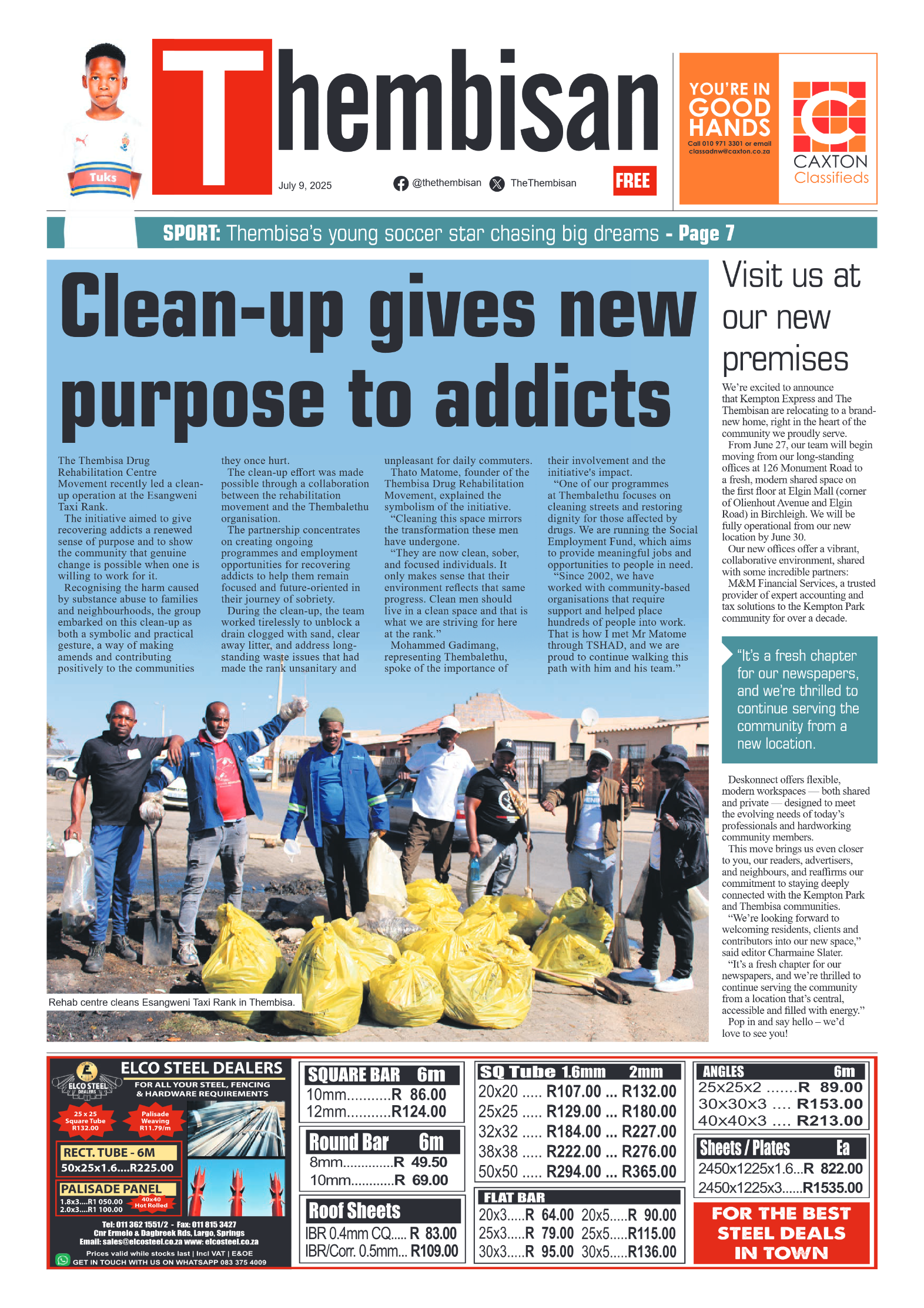 The Tembisan 9 July 2025 page 1