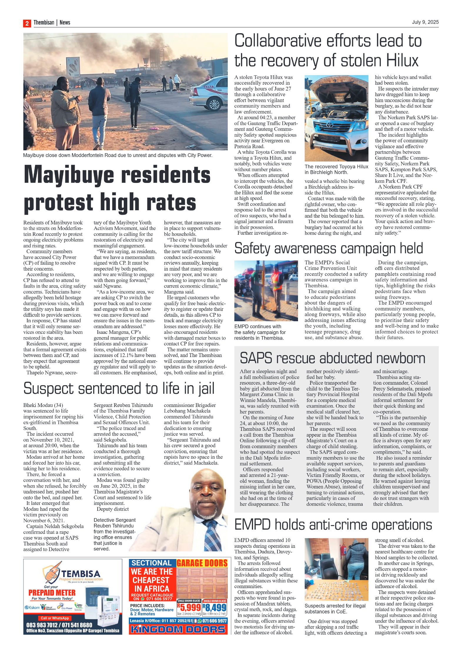 The Tembisan 9 July 2025 page 2