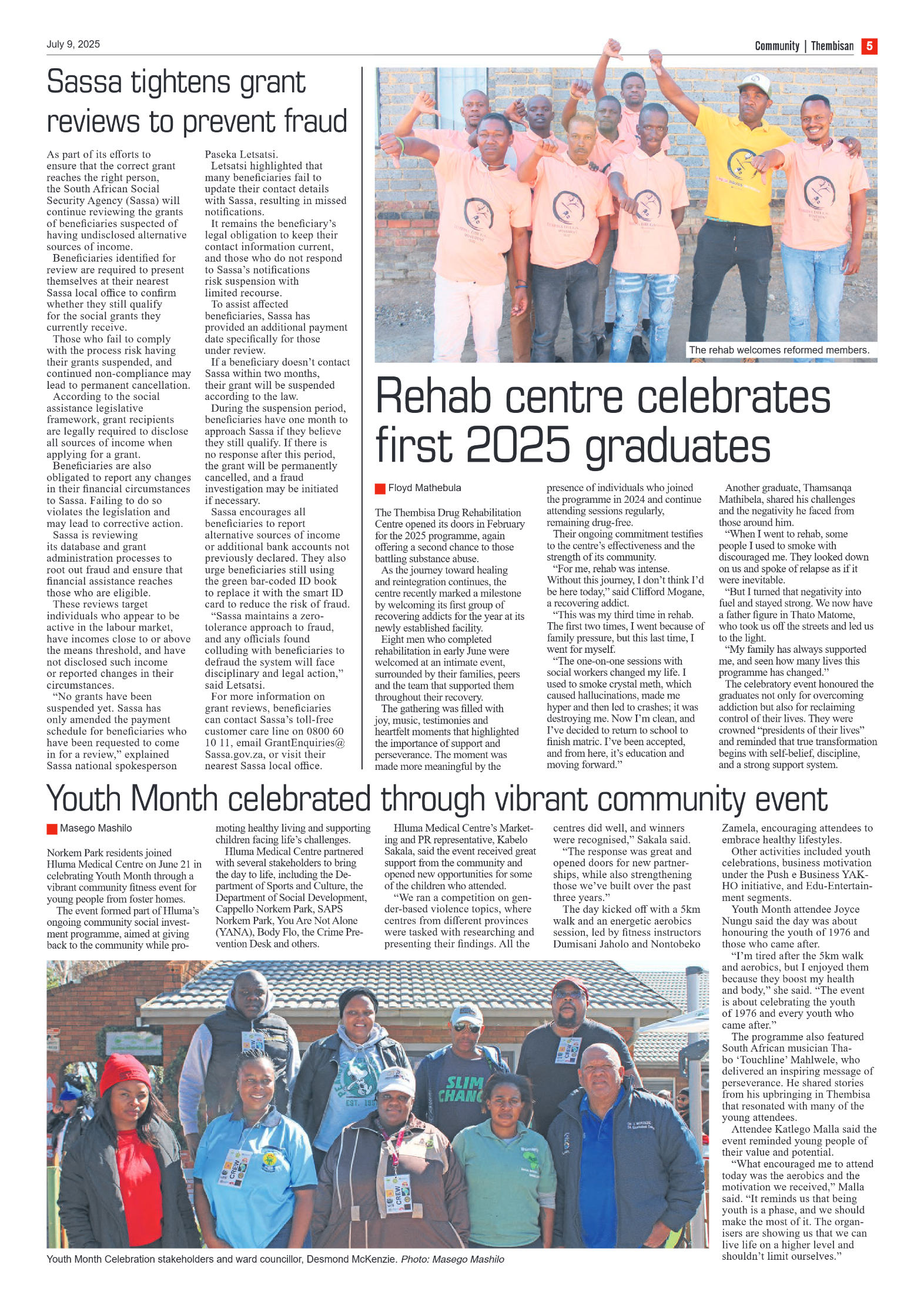 The Tembisan 9 July 2025 page 5