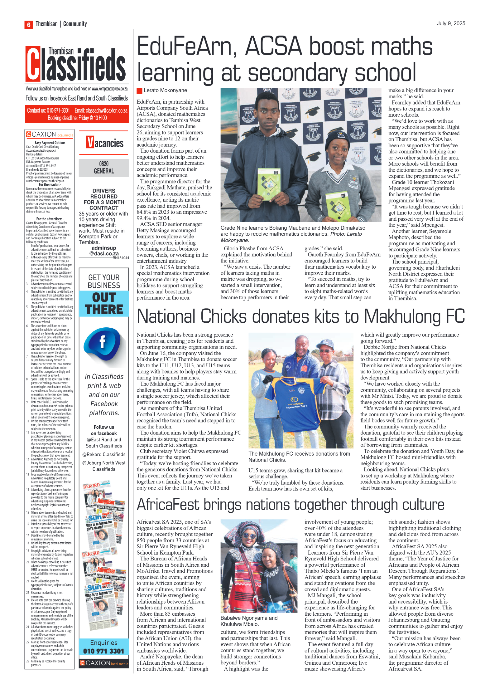 The Tembisan 9 July 2025 page 6