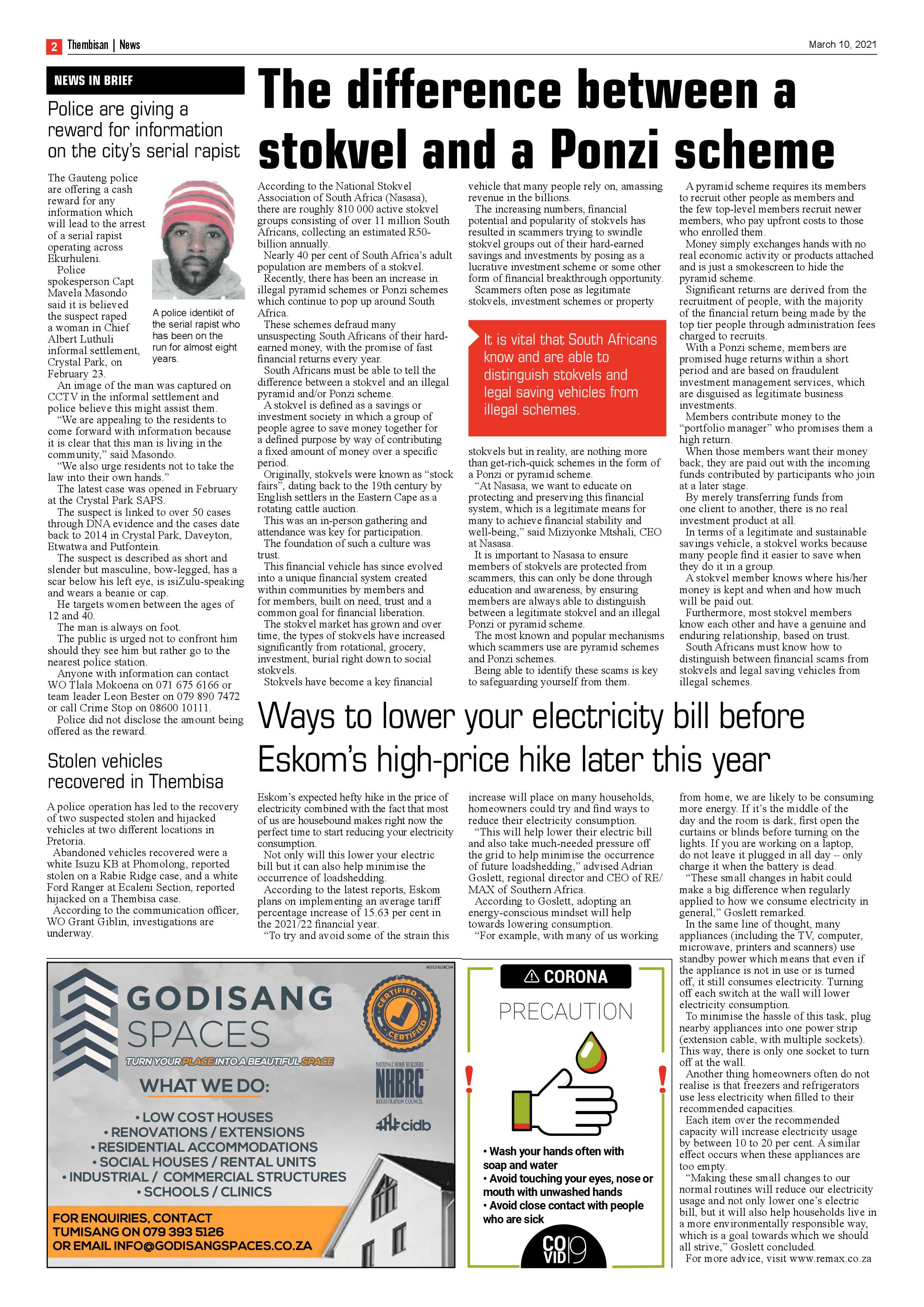 The Thembisan 10 March 2021 page 2