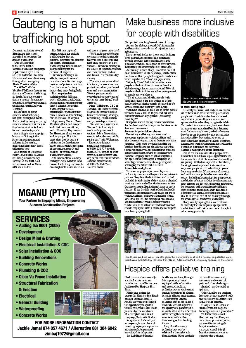 The Thembisan 11 May 2022 page 6