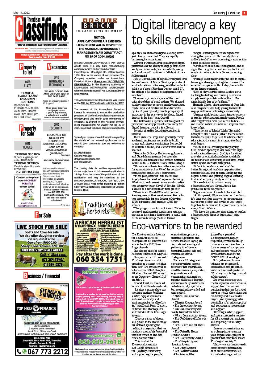 The Thembisan 11 May 2022 page 7