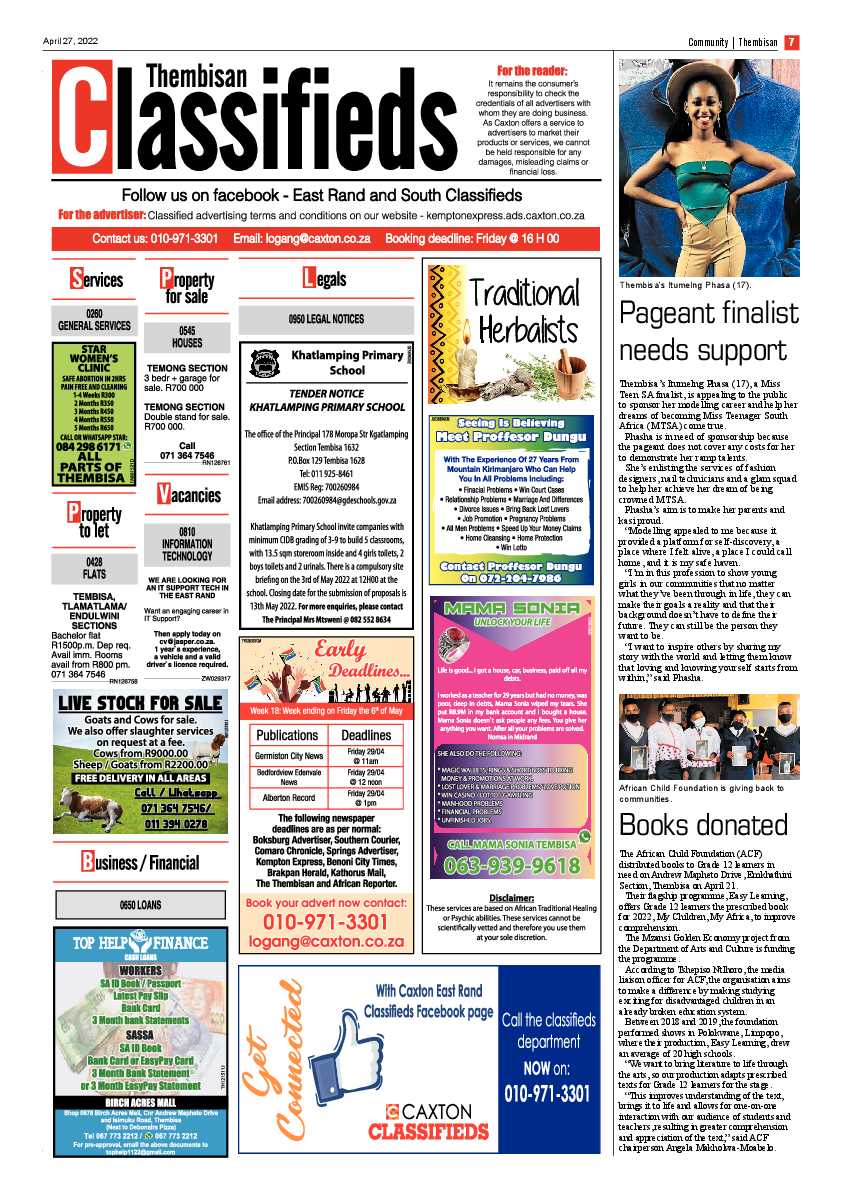 The Thembisan 27 April 2022 page 7