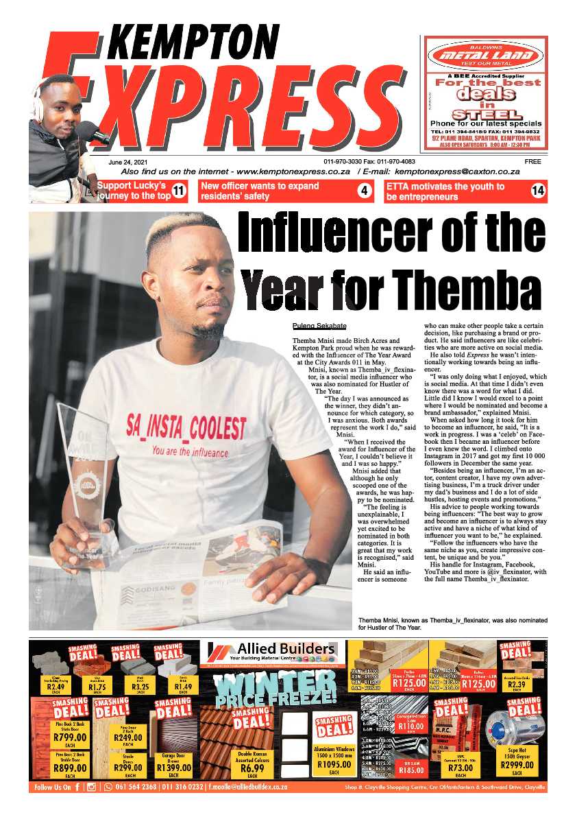 Kempton Express 24 June 2021 page 1